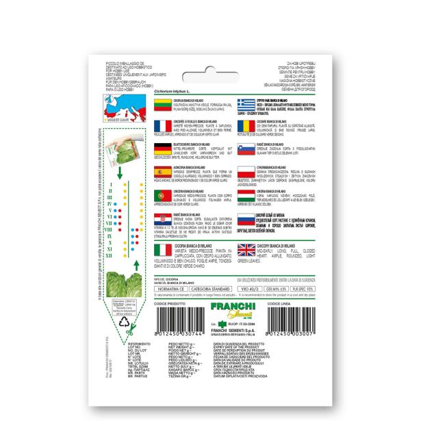 LISTNA ZELENJAVA FRANCHI SEMENTI RADIČ : BIANCA DI MILANO VXO 40/3