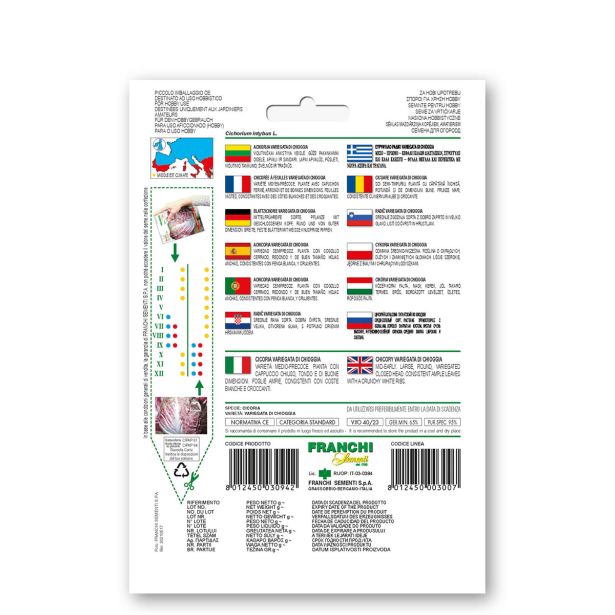 LISTNA ZELENJAVA FRANCHI SEMENTI RADIČ VRSTA: CHIOGGIA VXO 40/23