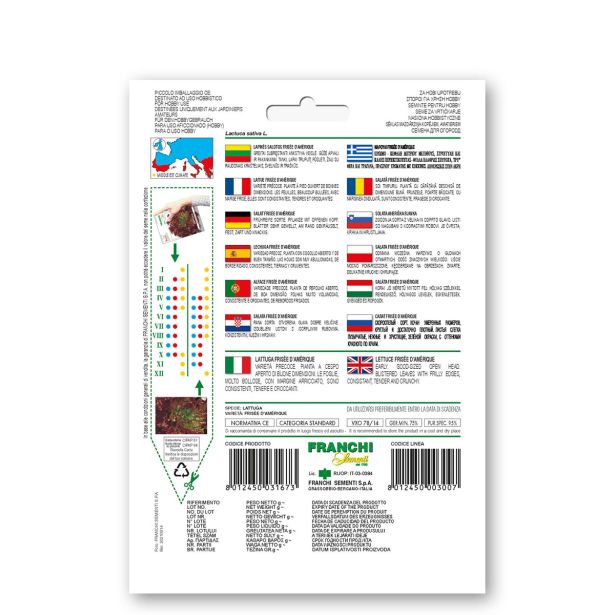 LISTNA ZELENJAVA FRANCHI SEMENTI SOLATAFRISEE D'AMERIQUE VXO 78/14