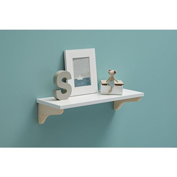 LESENA POLICA LITE BELA 600X200X19 MM