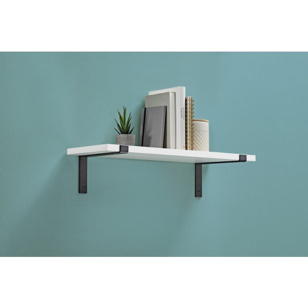 LESENA POLICA LITE BELA 600X200X19 MM