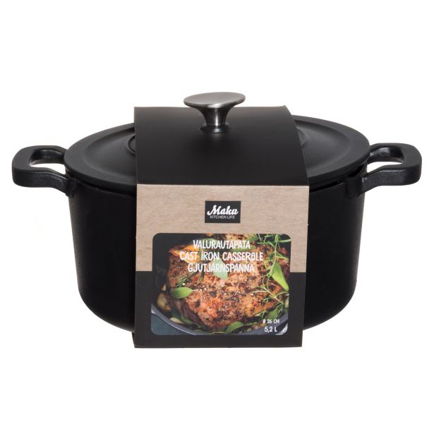 LONEC / KOZICA MAKU LITOŽELEZNI 24 CM 5.2 L MAKU