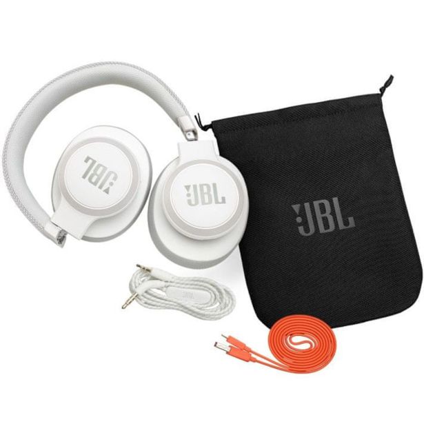 SLUŠALKE JBL LIVE650BTNC BELE