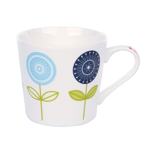 LONČEK 380 ML LEAVES RAZLIČNI BARVNI DEKORJI