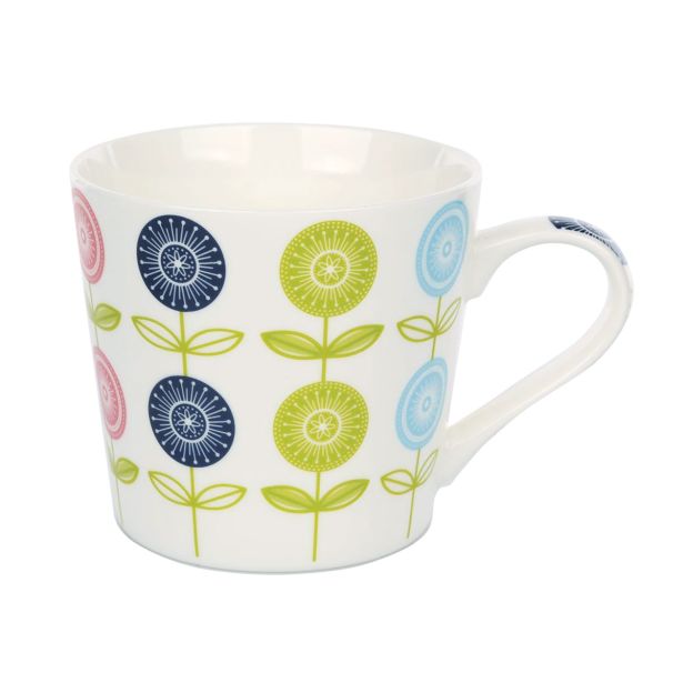 LONČEK 380 ML LEAVES RAZLIČNI BARVNI DEKORJI