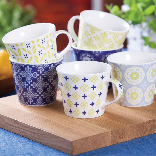 LONČEK 400 ML SUZANA RAZLIČNI BARVNI DEKORJI