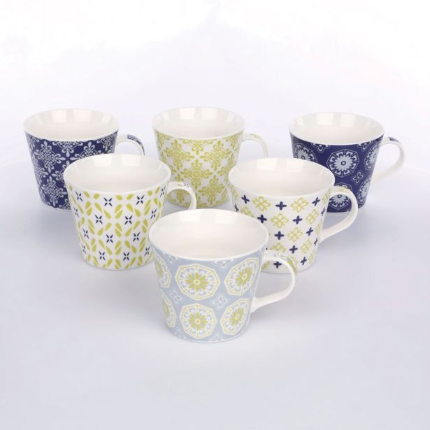 LONČEK 400 ML SUZANA RAZLIČNI BARVNI DEKORJI