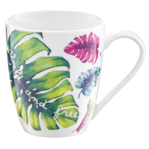 LONČEK AMBITION 370 ML TROPICAL LISTJE