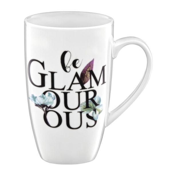 LONČEK 400ML BE BEAUTIFUL  IZ PORCELANA