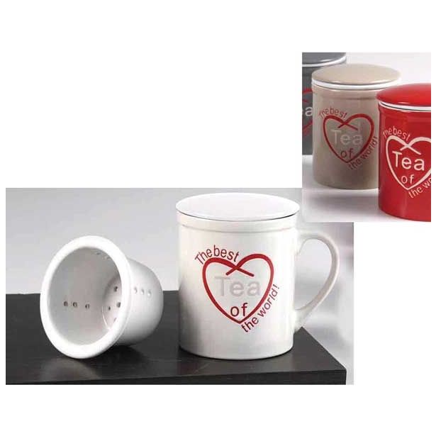 LONČEK TISANA 340 ML S CEDILOM RAZLIČNI BARVNI VZORCI