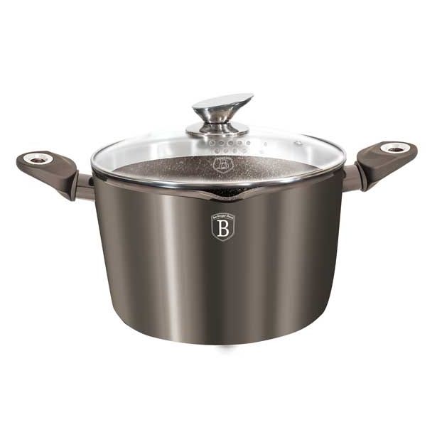 LONEC BERLINGER HAUS 24 CM METALLIC LINE S STEKLENIM POKROVOM