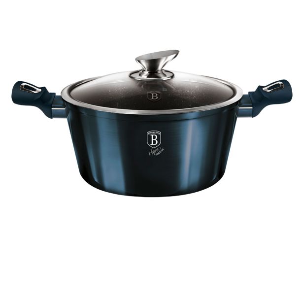LONEC / KOZICA BERLINGER HAUS 24 CM METALLIC LINE S STEKLENIM POKROVOM