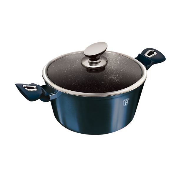 LONEC / KOZICA BERLINGER HAUS 24 CM METALLIC LINE S STEKLENIM POKROVOM