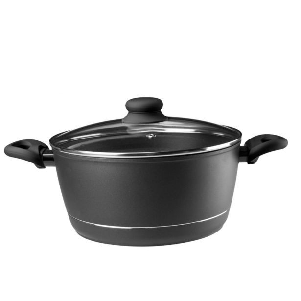 LONEC / KOZICA GALICIJA 24 CM 4.5 L ROYAL S STEKLENIM POKROVOM