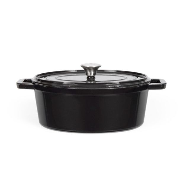 LONEC / KOZICA LIVOO DUTCH OVEN LITOŽELEZNI 4.5L ČRN 24 CM