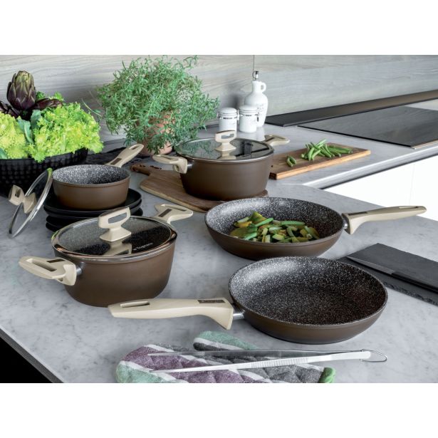 KOZICA TOGNANA 24 CM PEARLBROWN STONE S POKROVOM