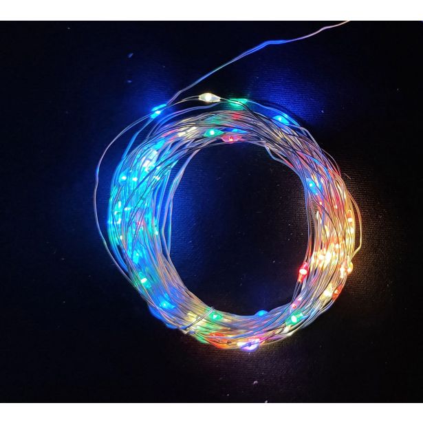 LUČKE 100 MICRO LED VEČBARVNE S 9.9 M, 11 FUNKCIJ, DALJ.