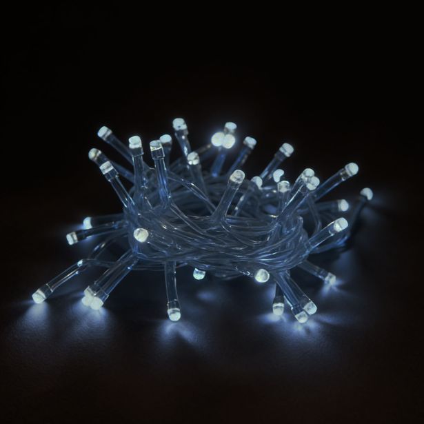 LUČKE 120 LED, HLADNO BELA, T 6 M, 8 FUNKCIJ