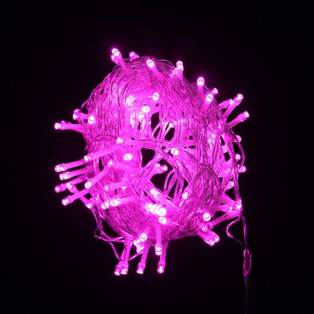 LUČKE 120 LED, ROZA, T 6 M, 8 FUNKCIJ