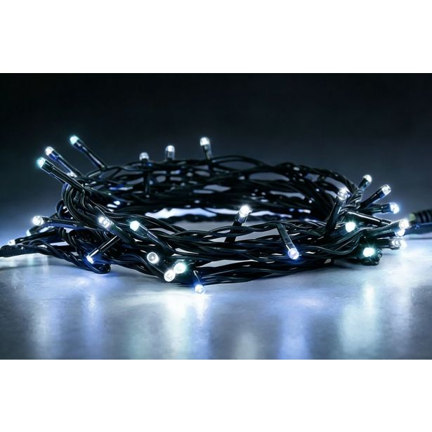 LUČKE 208 LED, HLADNO BELE, Z 10.4 M, 8 FUNKCIJ