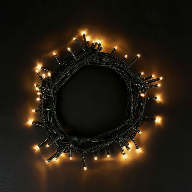 LUČKE 208 LED, TOPLO BELE, Z 10.4 M, 8 FUNKCIJ