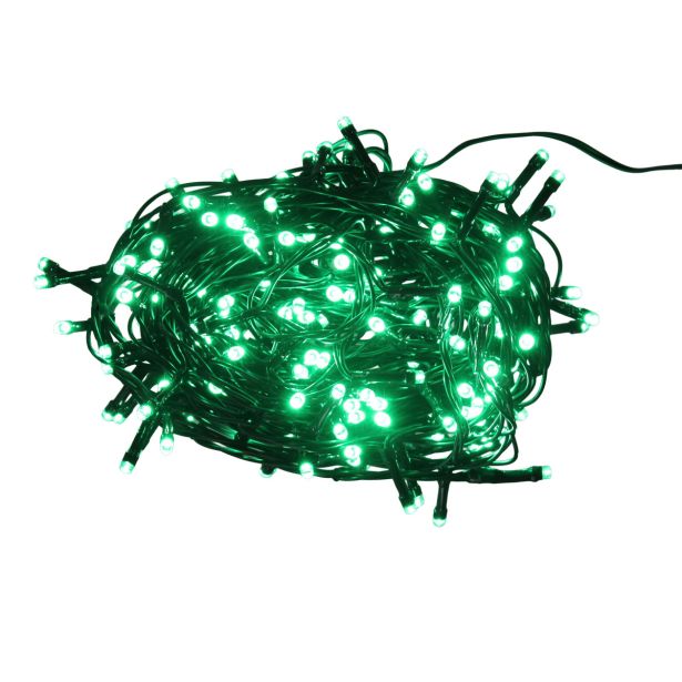 LUČKE 208 LED, ZELENE, Z 10.4 M, 8 FUNKCIJ