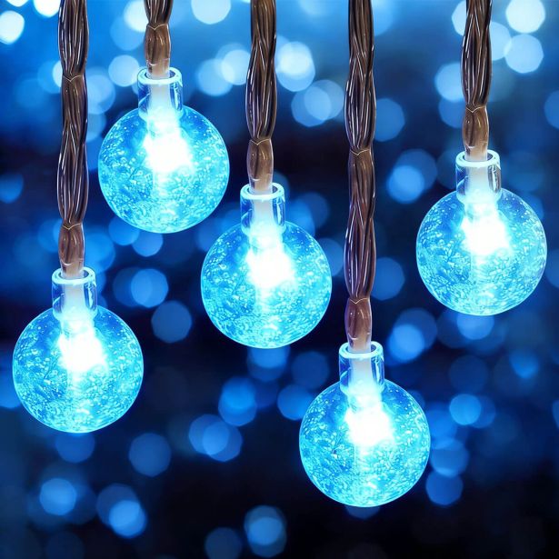 LUČKE 40 LED KROGLICE 2.5 CM HLADNO BELA, T, 5.85 M
