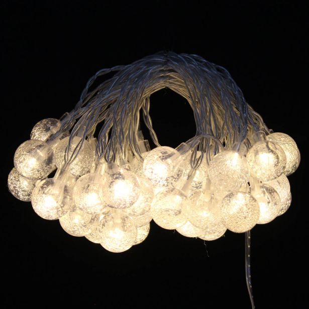 LUČKE 40 LED KROGLICE 2.5 CM TOPLO BELA, T, 5.85 M