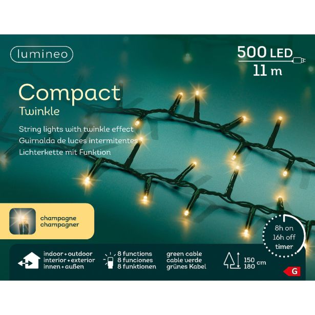 LUČKE DECORIS COMPACT 500L ŠAMPANJEC Z 1100 CM, 8 FUNK., UTRIP.