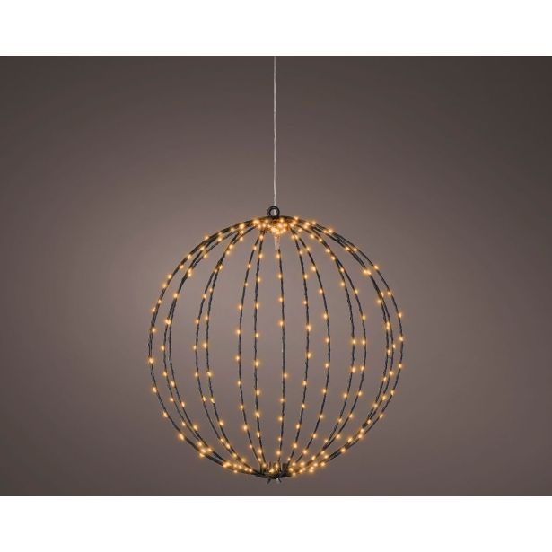 LUČKE DECORIS KROGLA KOVINSKA FI 38 CM LED 240 L