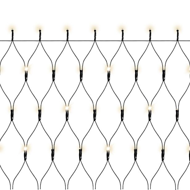 LUČKE DECORIS MREŽA 192L, TOPLO BELA Č 180X85 CM