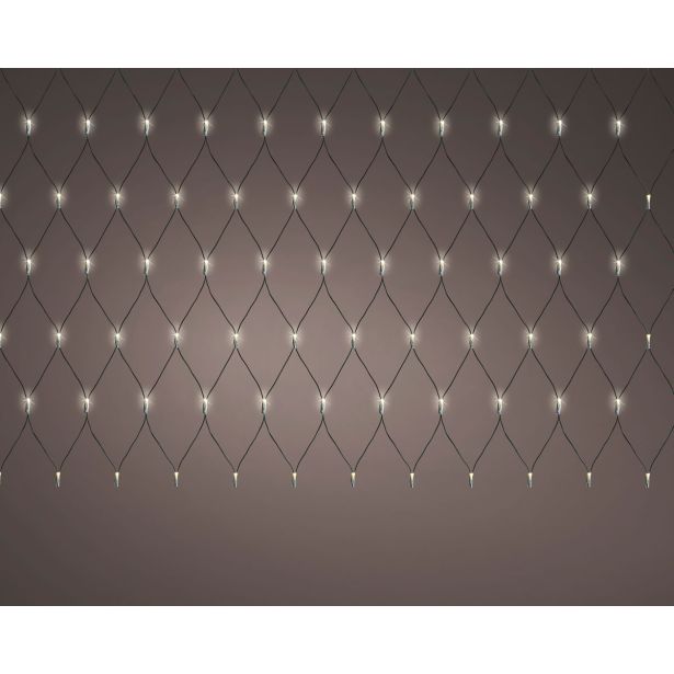 LUČKE DECORIS MREŽA 384L, TOPLO BELA Č 300X300 CM