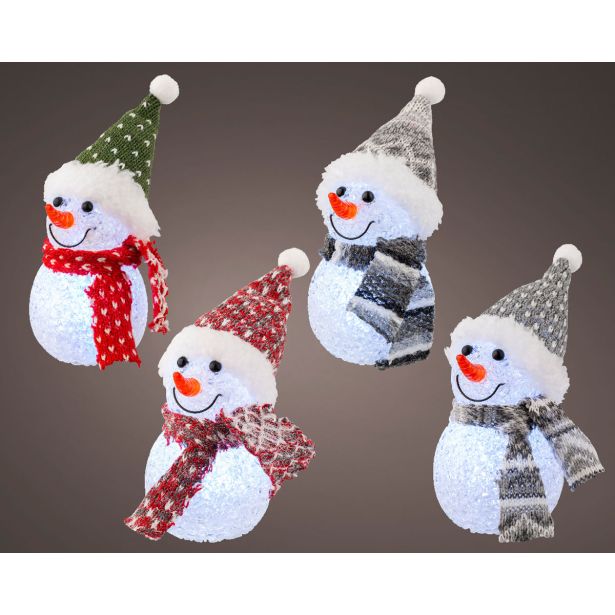 LUČKE DECORIS SNEŽAK Z LED LUČKO SORTIRANO