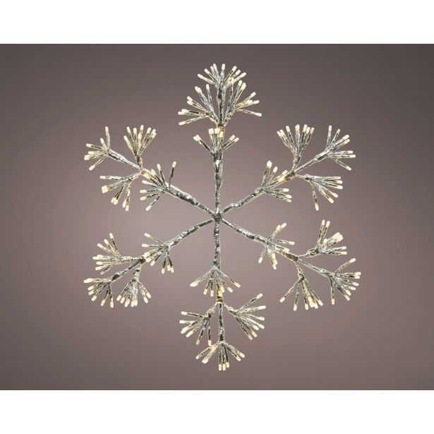 LUČKE DECORIS SNEŽINKA 5X42X48 CM Z LED LUČKAMI 192 L