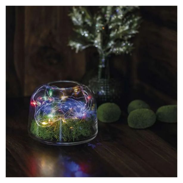 LUČKE EMOS LED NANO 1.9M VEČBARVNA NOTRANJE, ČASOVNIK