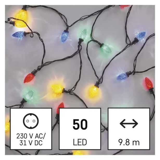 LUČKE EMOS LED STORŽKI 9.8M ZUN/NOT MULTICOLOR