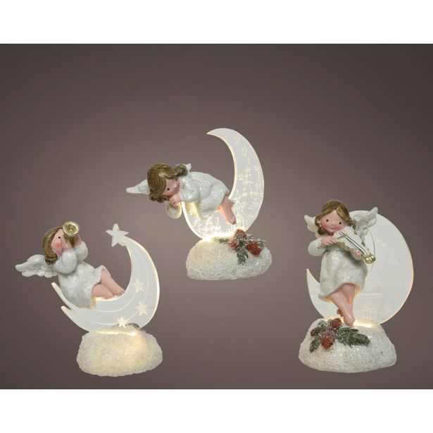 LUČKE LUMINEO ANGEL Z LED LUČKO, SORT