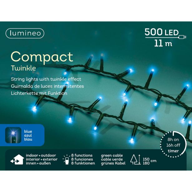 LUČKE LUMINEO COMPACT 500L, MODRE Z 1100 CM, 8 FUNK., UTRIP.