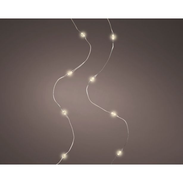 LUČKE LUMINEO STRING TOPLO BELE 200 LUČK, 995 CM, IP44