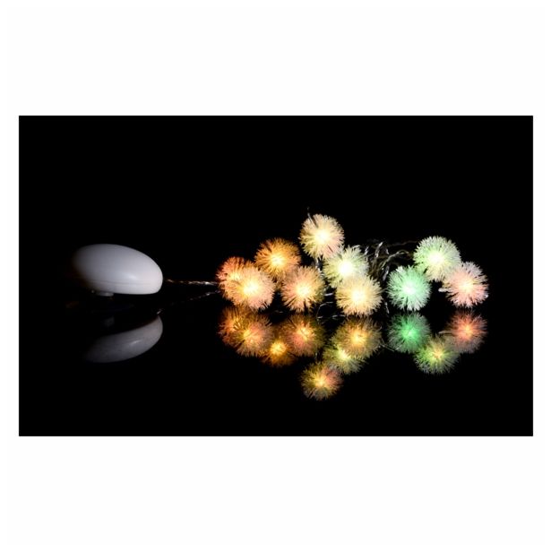 LUČKE MQ 10 LED RGB KROGLICE JEŽKI NA BATERIJE (3XAAA)