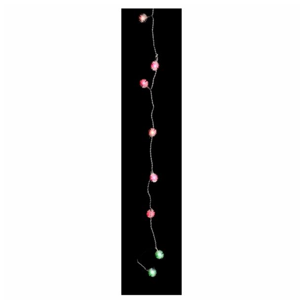 LUČKE MQ 10 LED RGB KROGLICE JEŽKI NA BATERIJE (3XAAA)