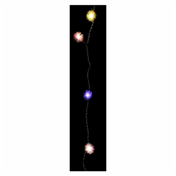 LUČKE MQ 10 LED RGB KROGLICE JEŽKI NA BATERIJE (3XAAA)