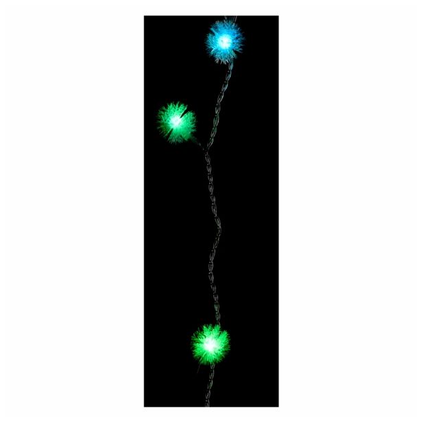 LUČKE MQ 10 LED RGB KROGLICE JEŽKI NA BATERIJE (3XAAA)