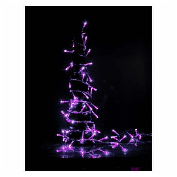 LUČKE MQ 120 LED 5 MM ROZA S PROGRAMATORJEM 31V IP44