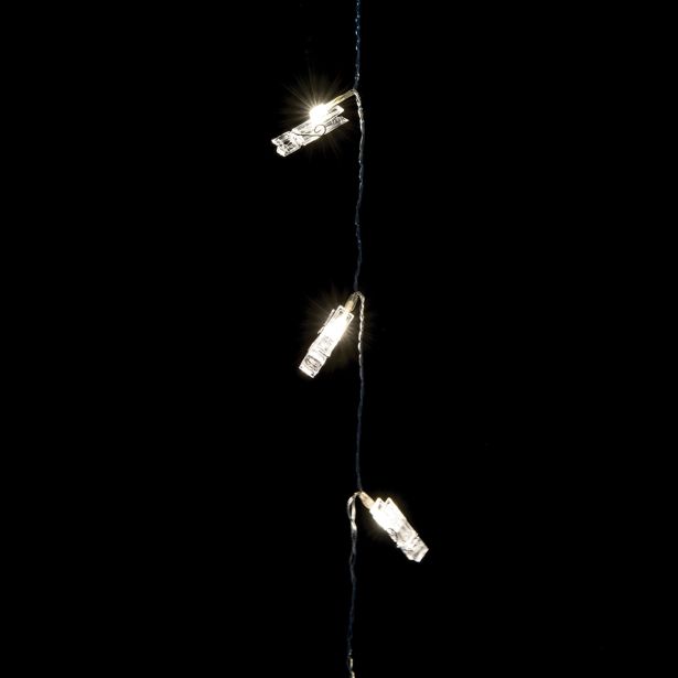 LUČKE MQ 20 LED ŠČIPALK BELE BARVE