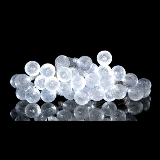 LUČKE MQ 40 LED KROGLICE 2.5 CM BELE Z MEHURČKI