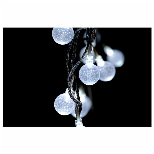 LUČKE MQ 40 LED KROGLICE 2.5 CM BELE Z MEHURČKI