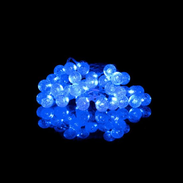 LUČKE MQ 40 LED KROGLICE 2.5 CM MODRE Z MEHURČKI