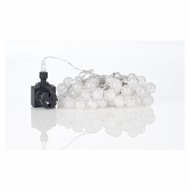 LUČKE MQ 40 LED KROGLICE 2.5 CM MODRE Z MEHURČKI