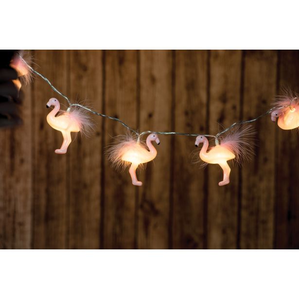 LUČKE MQ FLAMINGOTI 20 LED TOPLO BELE